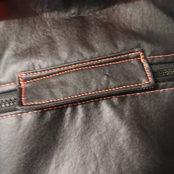 New Repurposed Anonymous Hoodie Backpack Black Bright Pink studded Oversized Bag - Picture 10 of 13